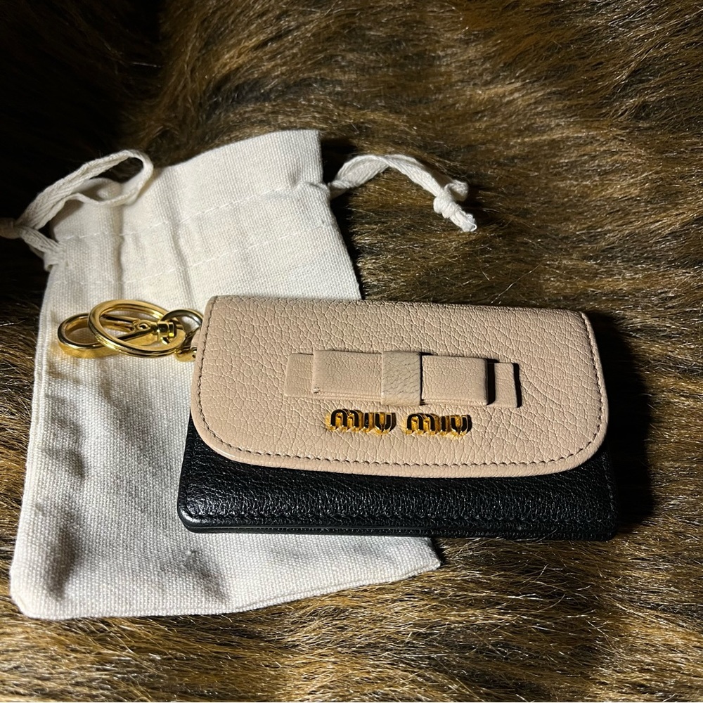 MIU MIU leather wallet (coin, card)